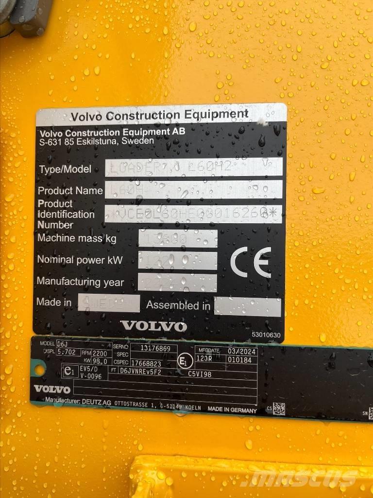 Volvo L 60 H2 Iekrāvēji uz riteņiem