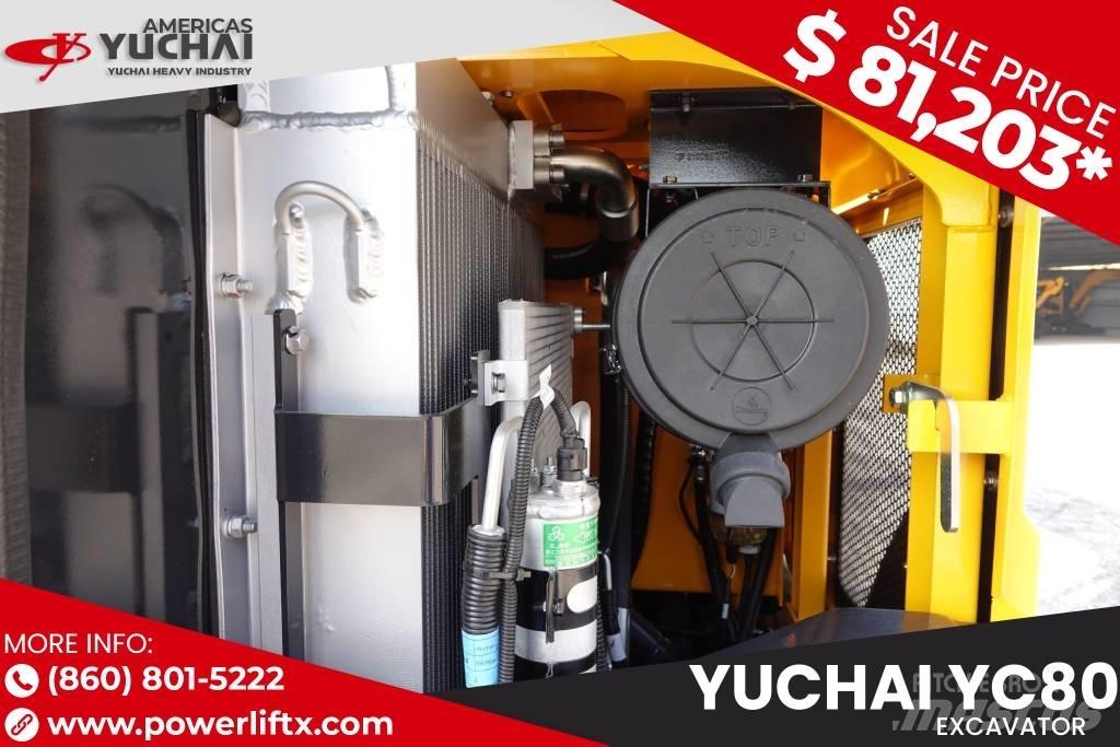 Yuchai YC80 Kāpurķēžu ekskavatori