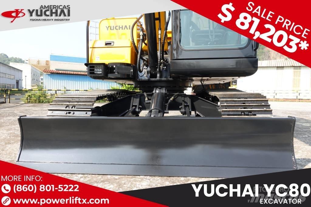 Yuchai YC80 Kāpurķēžu ekskavatori