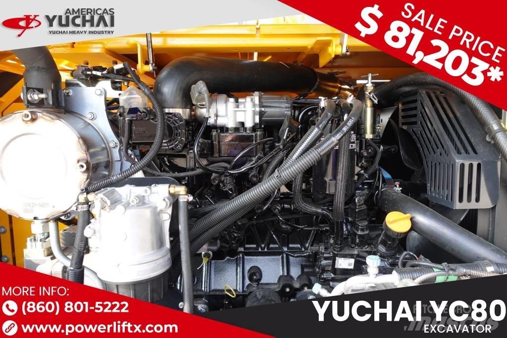 Yuchai YC80 Kāpurķēžu ekskavatori