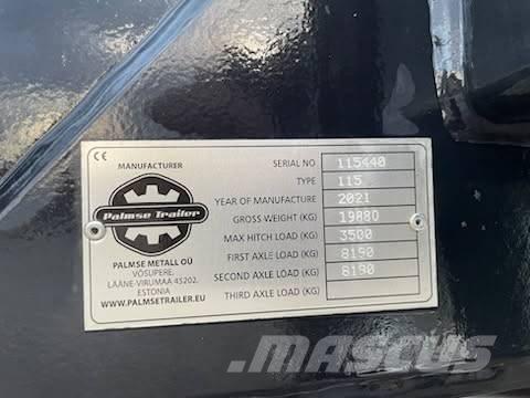 Palmse Trailer 115 Nomontējamās piekabes