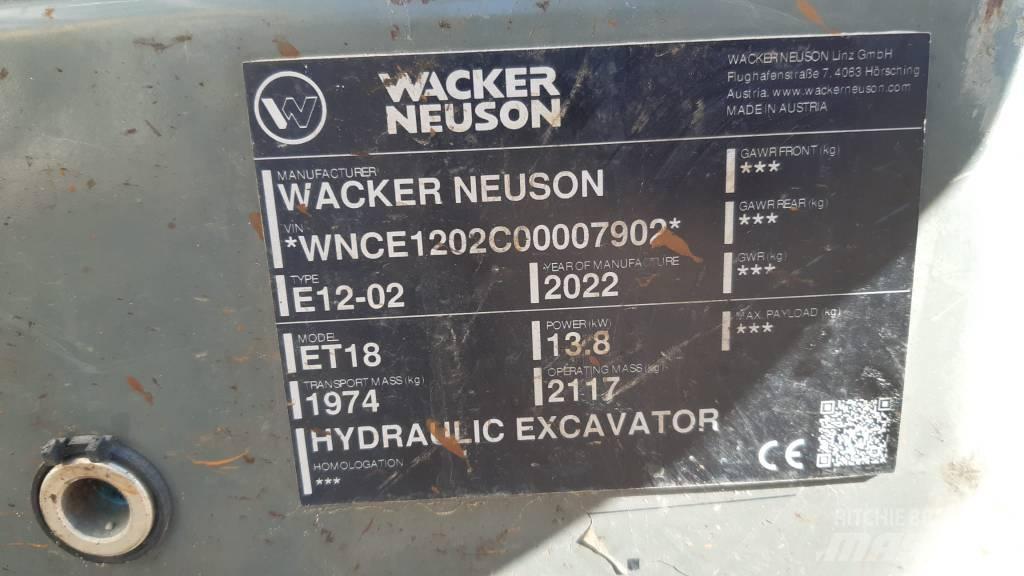 Wacker Neuson ET 18 Kāpurķēžu ekskavatori
