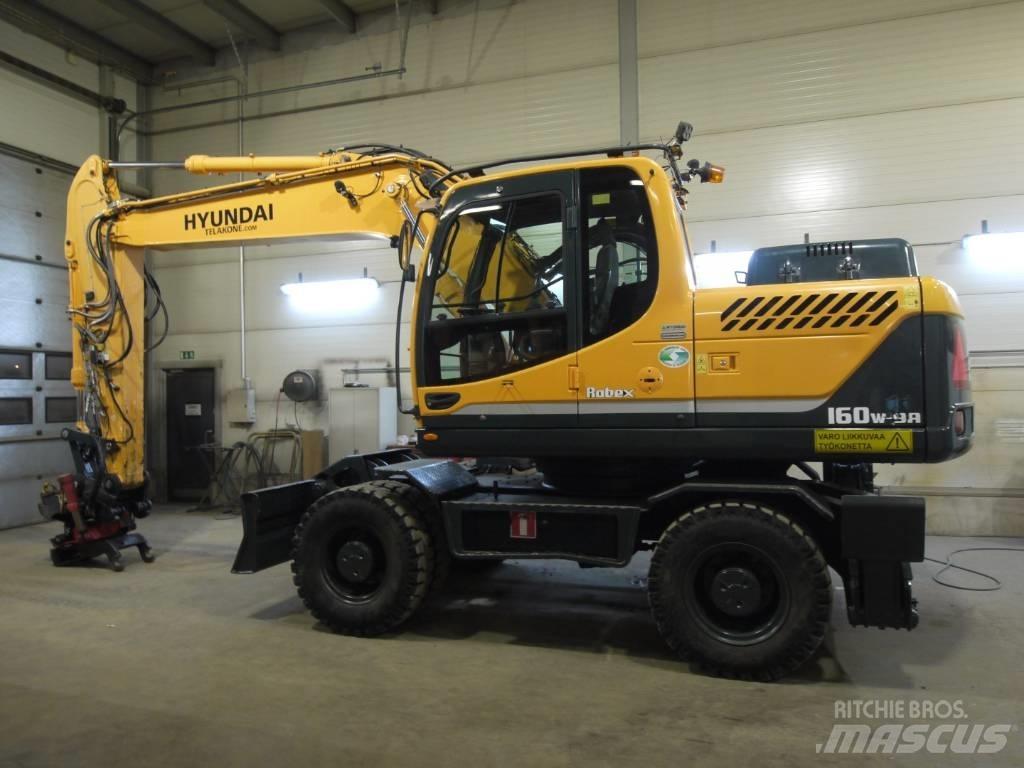 Hyundai R 160 W-9A Ekskavatori uz riteņiem