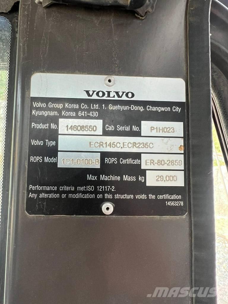 Volvo ECR 235 C L Kāpurķēžu ekskavatori