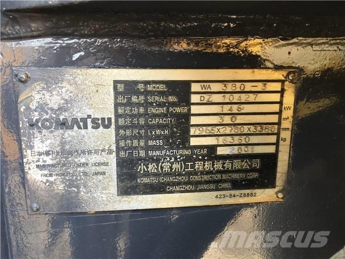 Komatsu WA 380-3 Iekrāvēji uz riteņiem