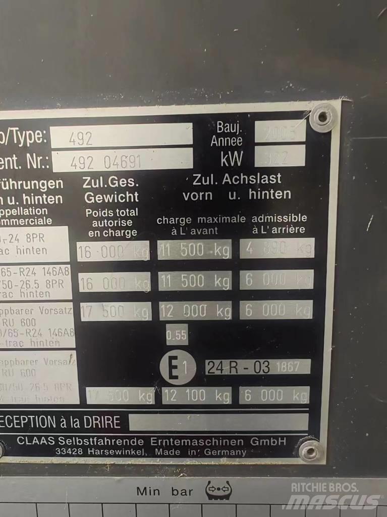 CLAAS Jaguar 870 Lopbarības novācēji