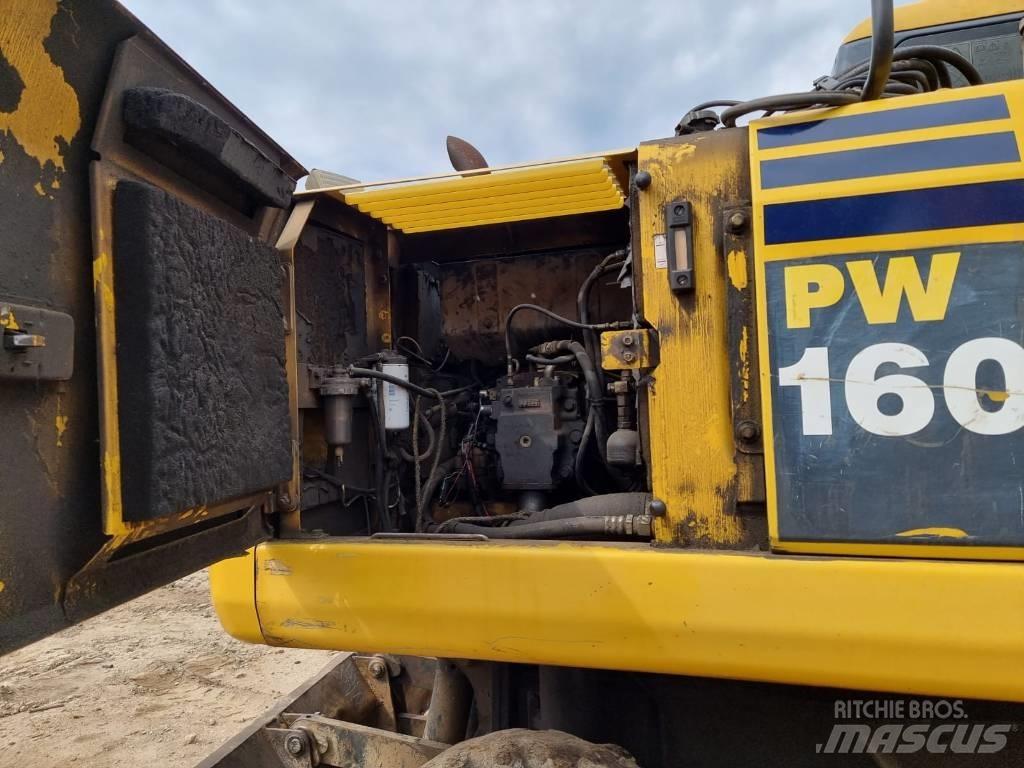 Komatsu PW 160-7 Ekskavatori uz riteņiem