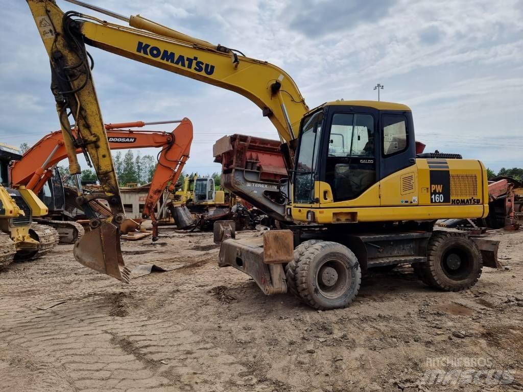 Komatsu PW 160-7 Ekskavatori uz riteņiem