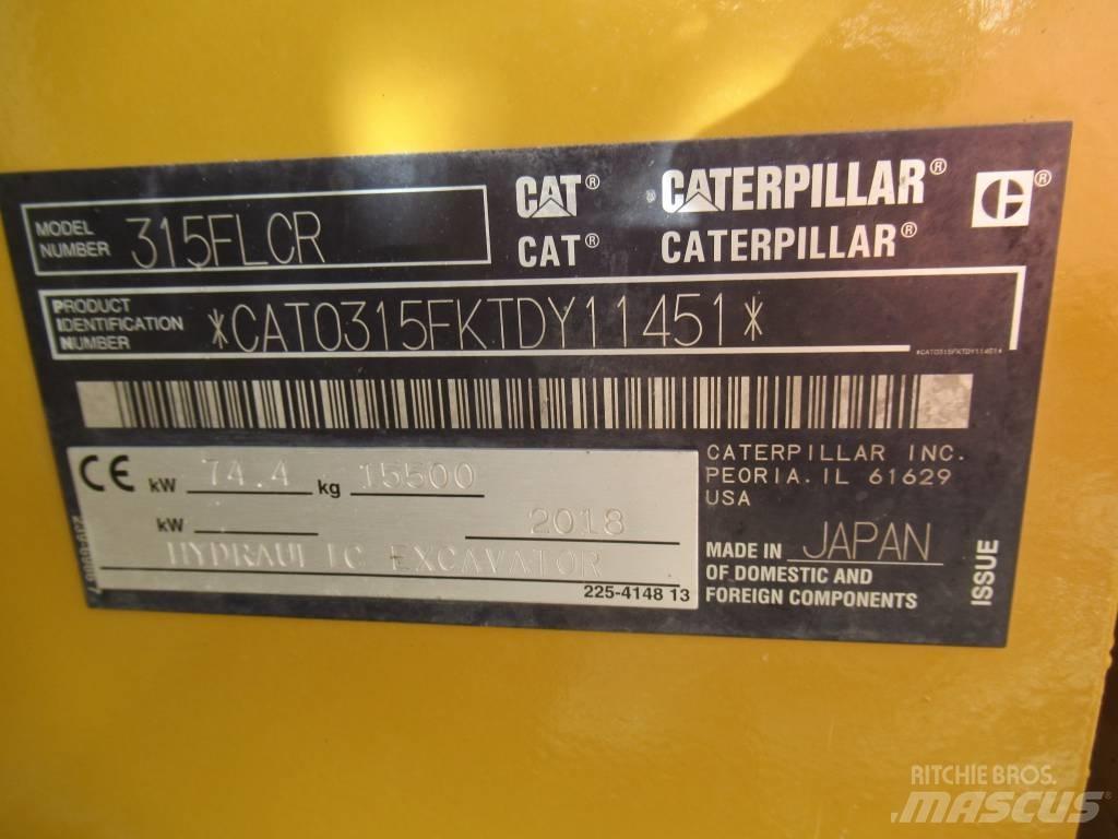 CAT 315F LCR Kāpurķēžu ekskavatori