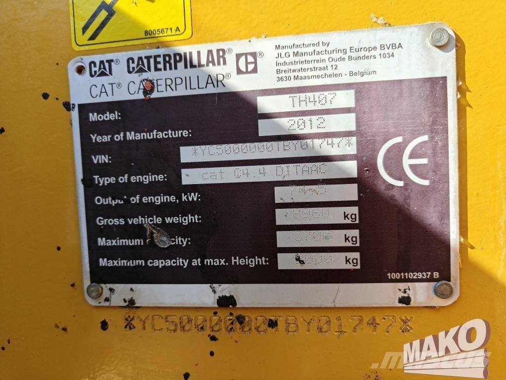 CAT TH 407 Teleskopiskie manipulatori