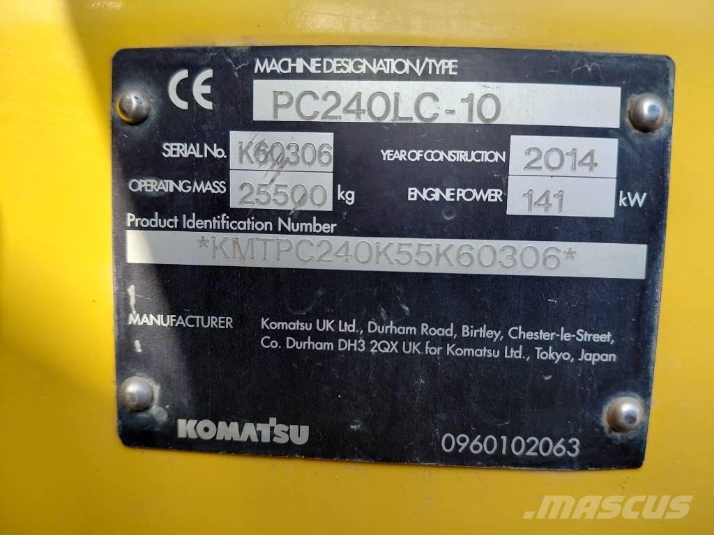 Komatsu PC 240 LC-10 Kāpurķēžu ekskavatori