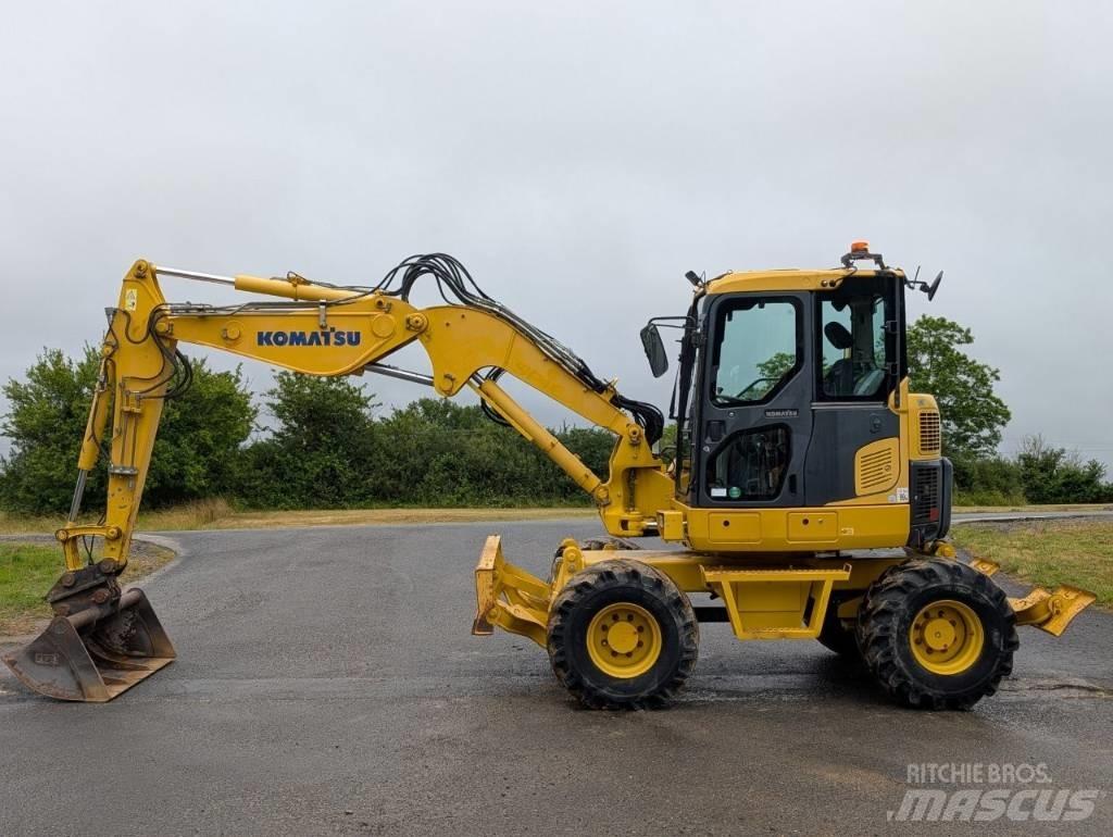 Komatsu PW 98 MR-8 Ekskavatori uz riteņiem