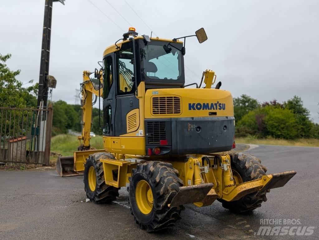 Komatsu PW 98 MR-8 Ekskavatori uz riteņiem
