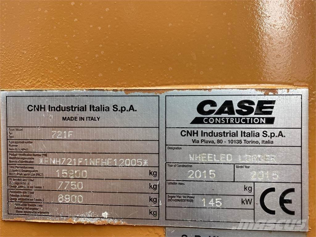 CASE 721F Iekrāvēji uz riteņiem