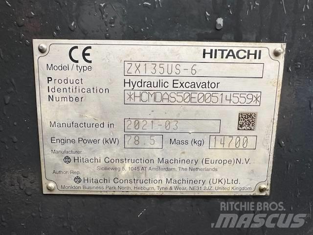 Hitachi ZX 135 US-6 Kāpurķēžu ekskavatori