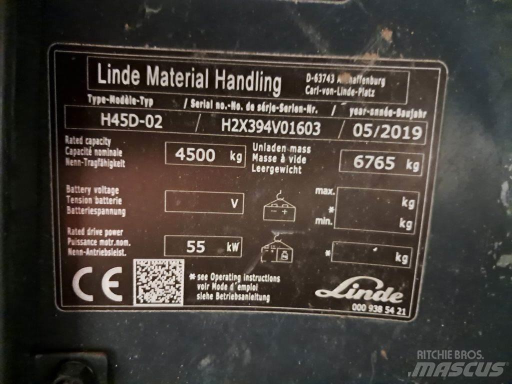 Linde H45D-02 Tehnika ar dīzeļa dzinēju