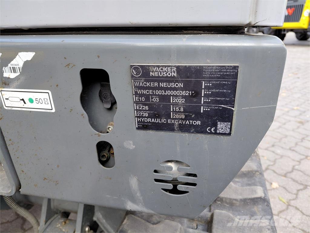 Wacker Neuson EZ26 Kāpurķēžu ekskavatori