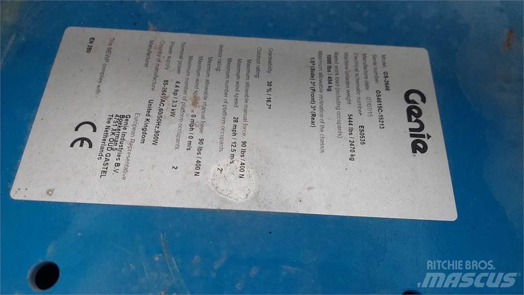Genie GS2646 Šķerveida pacēlāji
