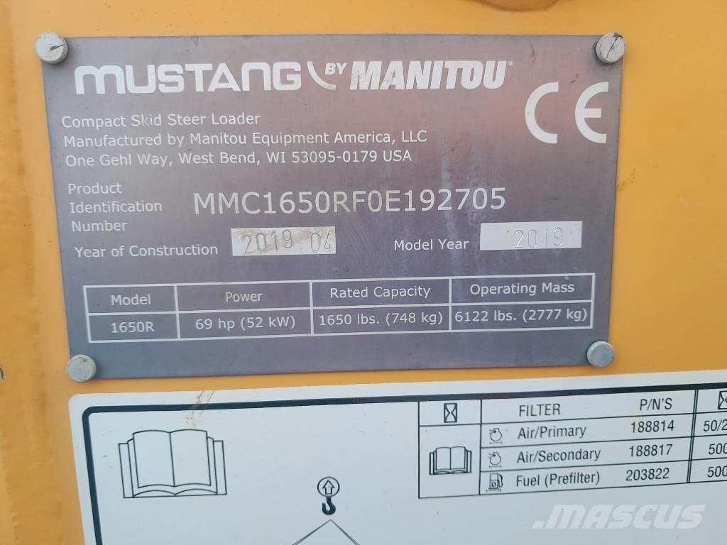 Mustang 1650 R Lietoti riteņu kompaktiekrāvēji