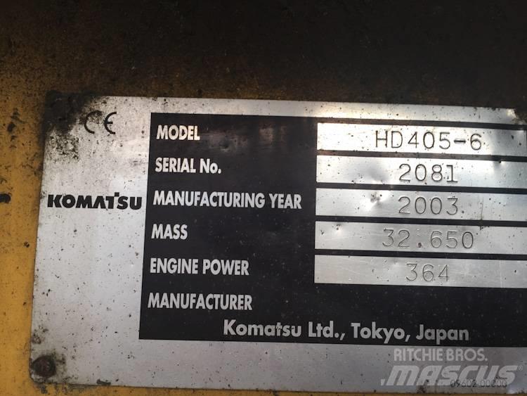Komatsu HD405-6 Karjeras kravas automašīnas