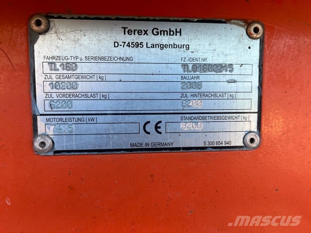 Terex TL 160 Iekrāvēji uz riteņiem