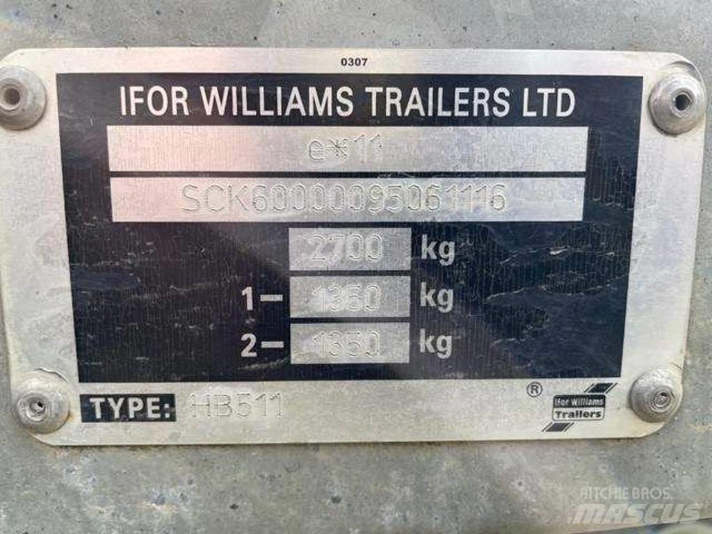 Ifor Williams HB 511 Dzīvnieku transportēšanas piekabes