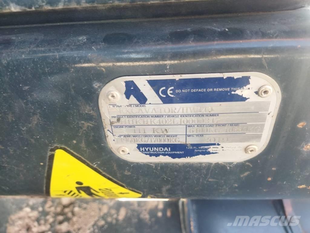 Hyundai HW 140 A Ekskavatori uz riteņiem