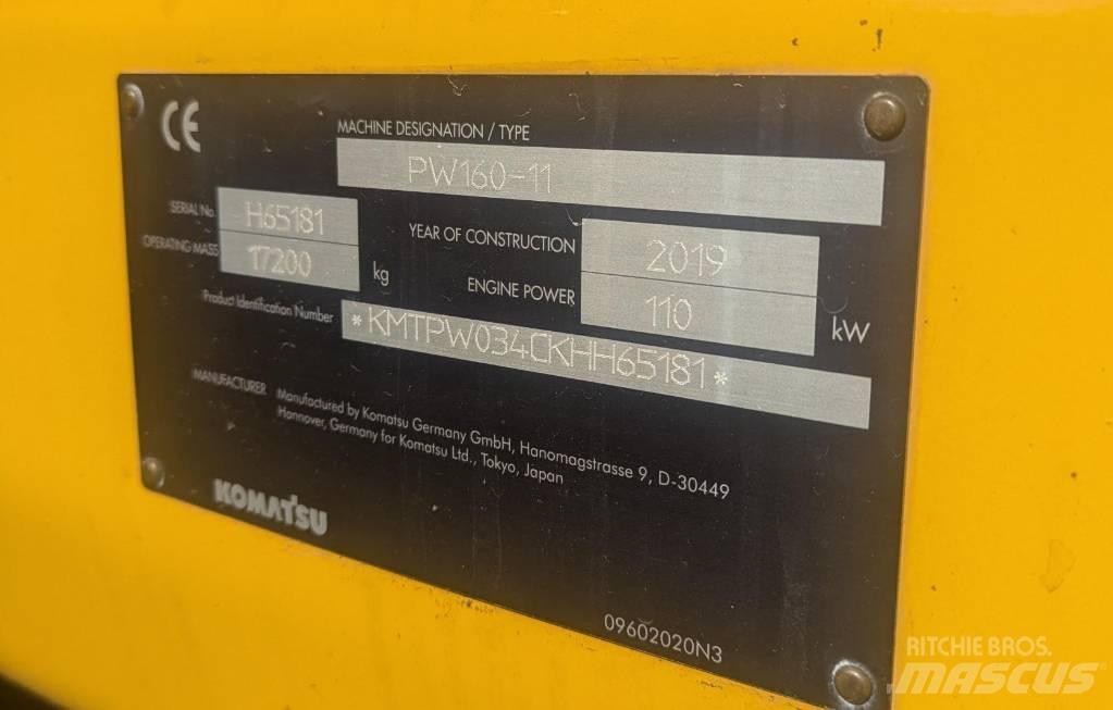 Komatsu PW160-11 Ekskavatori uz riteņiem