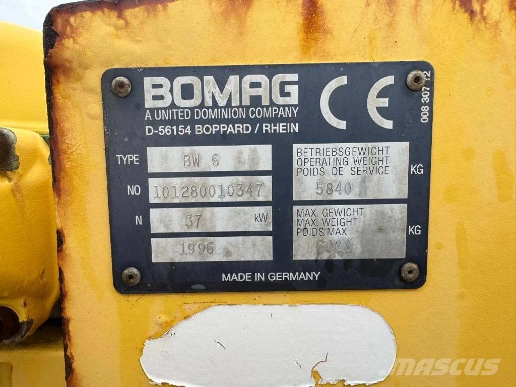 Bomag BW 6 Divvalču grunts veltņi