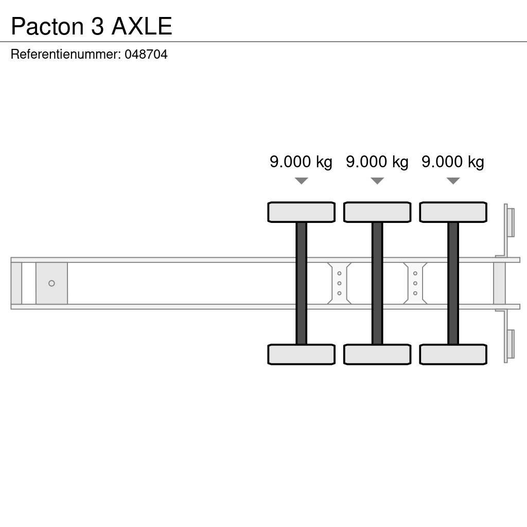 Pacton 3 AXLE Konteinertreileri