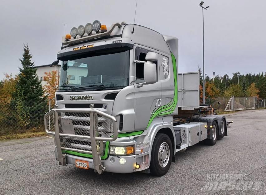 Scania R480 6x2 Smagās mašīnas ar konteineriem