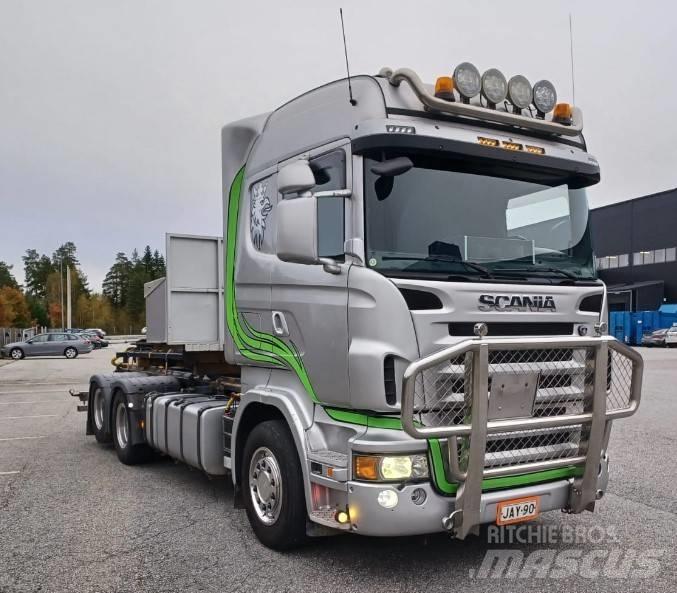 Scania R480 6x2 Smagās mašīnas ar konteineriem