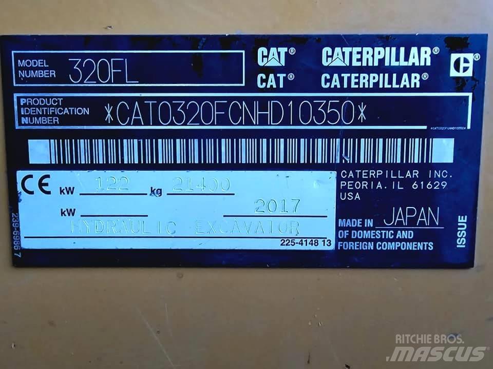 CAT 320 FL Kāpurķēžu ekskavatori
