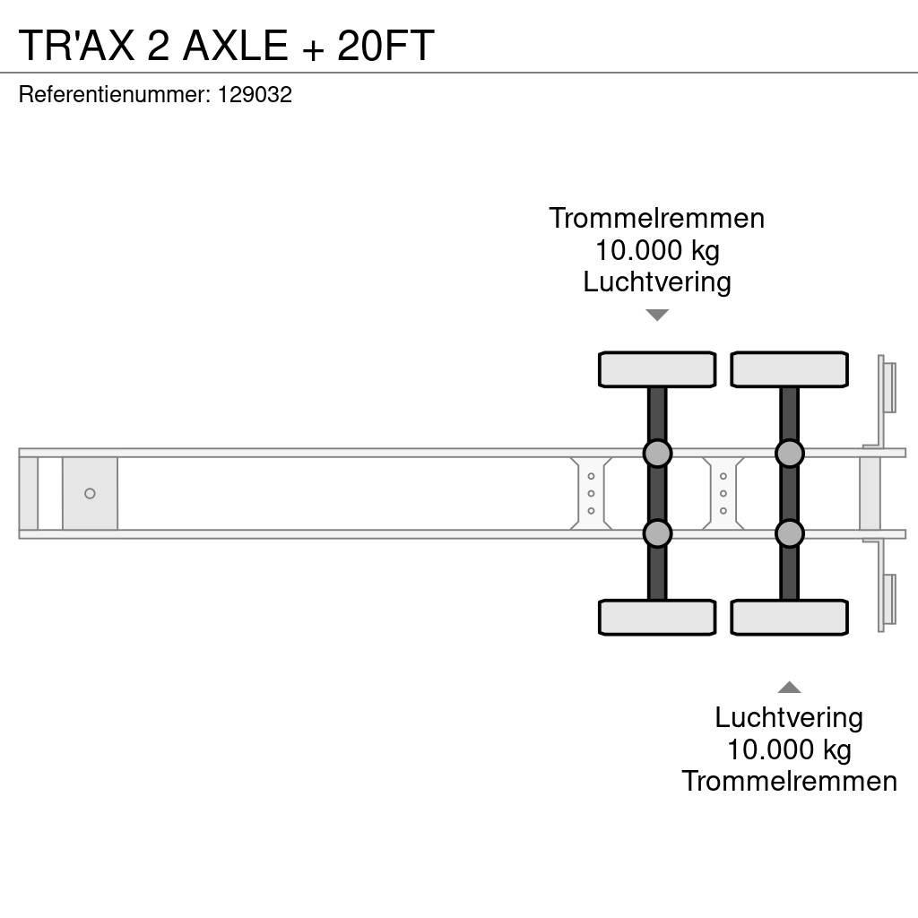  TR'AX 2 AXLE + 20FT Konteinertreileri