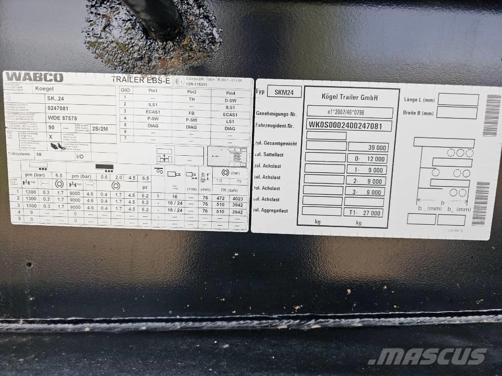 Kögel SKM24 Piekabes pašizgāzēji