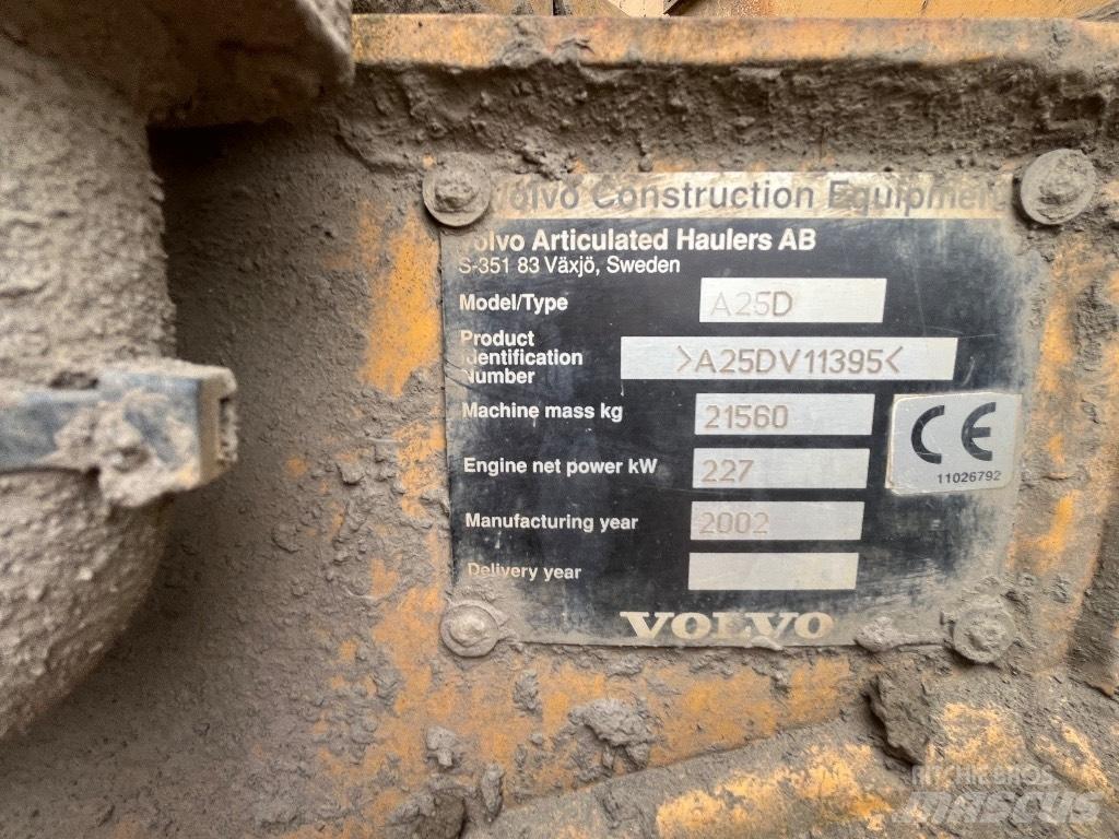 Volvo A 25 D Artikulētie pašizgāzēji
