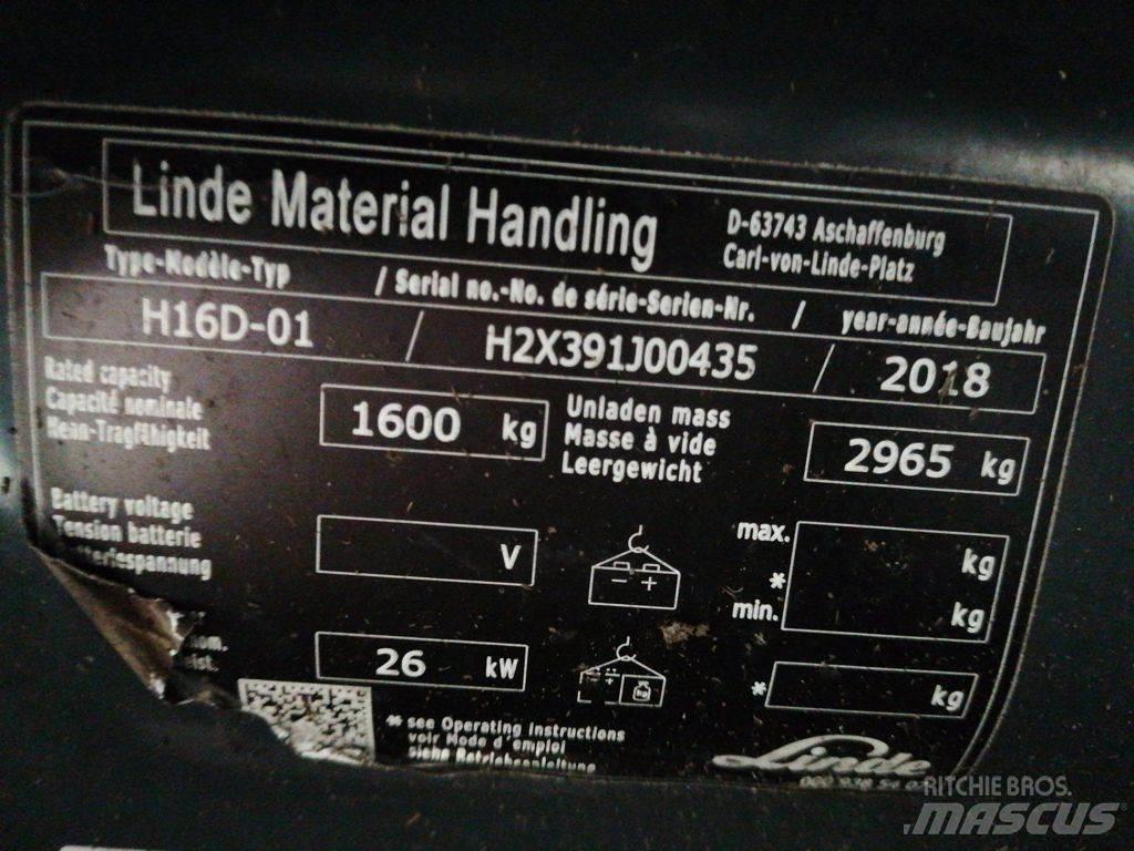 Linde H16D-01 Tehnika ar dīzeļa dzinēju