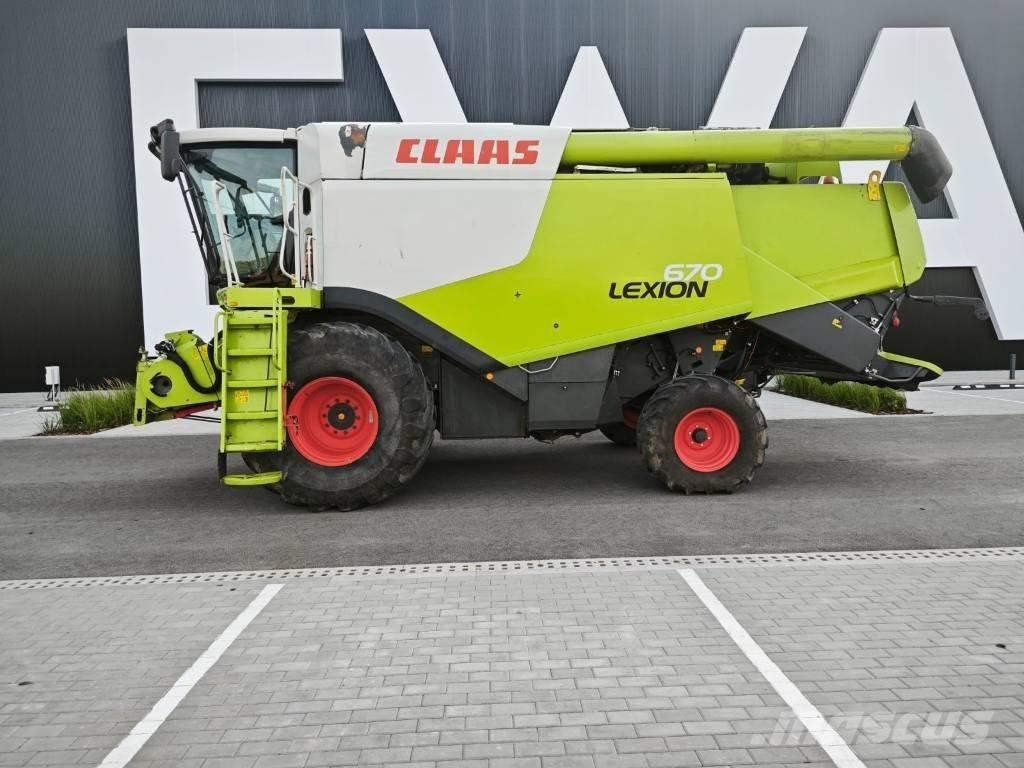 CLAAS Lexion 670 Ražas novākšanas kombaini