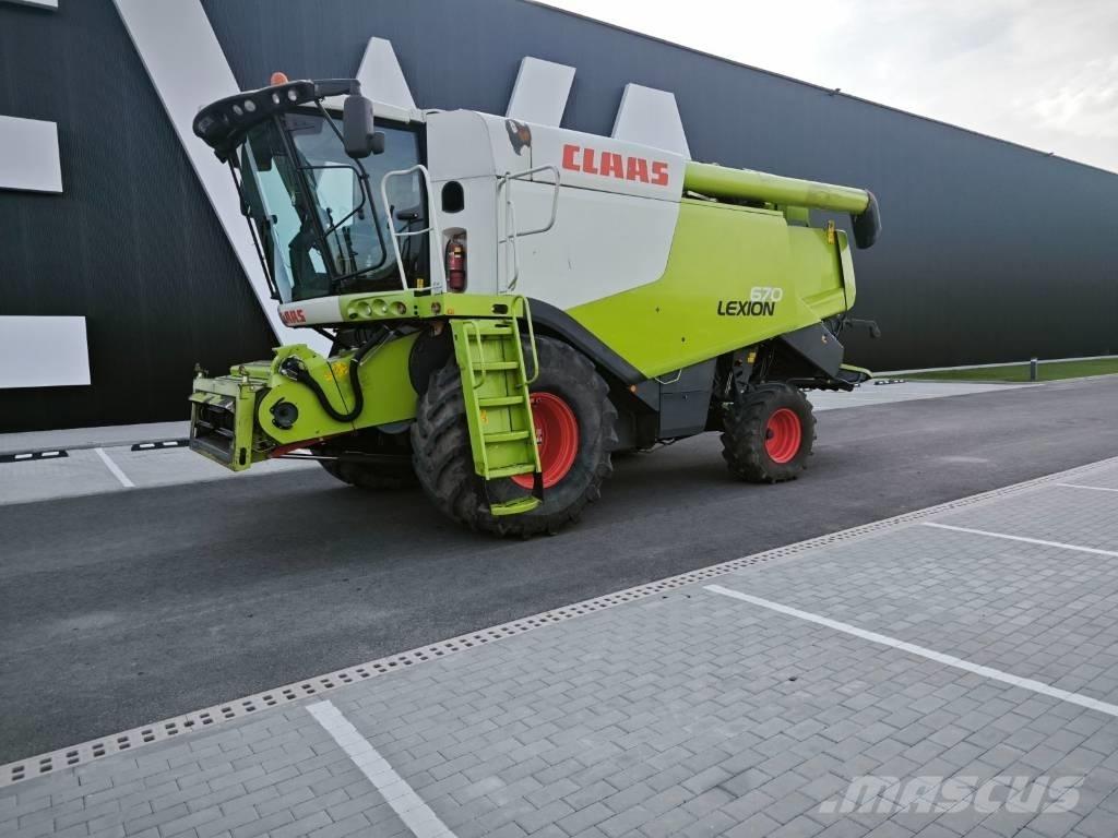 CLAAS Lexion 670 Ražas novākšanas kombaini