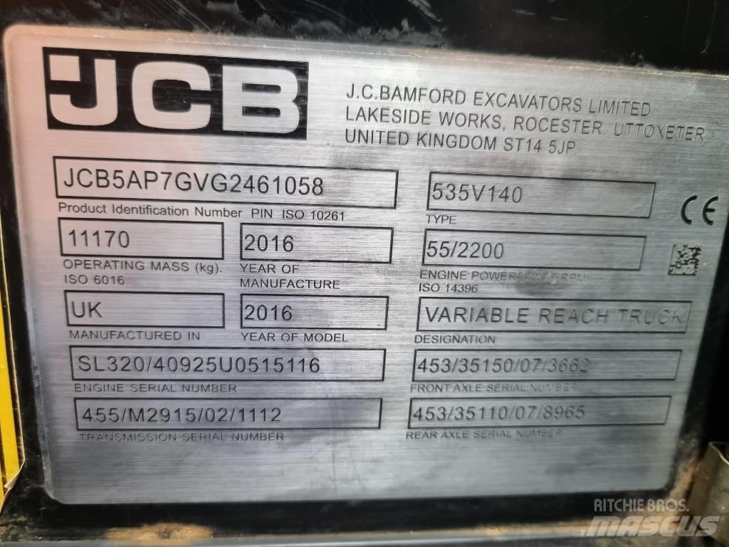 JCB 535-140 Hiviz Teleskopiskie manipulatori