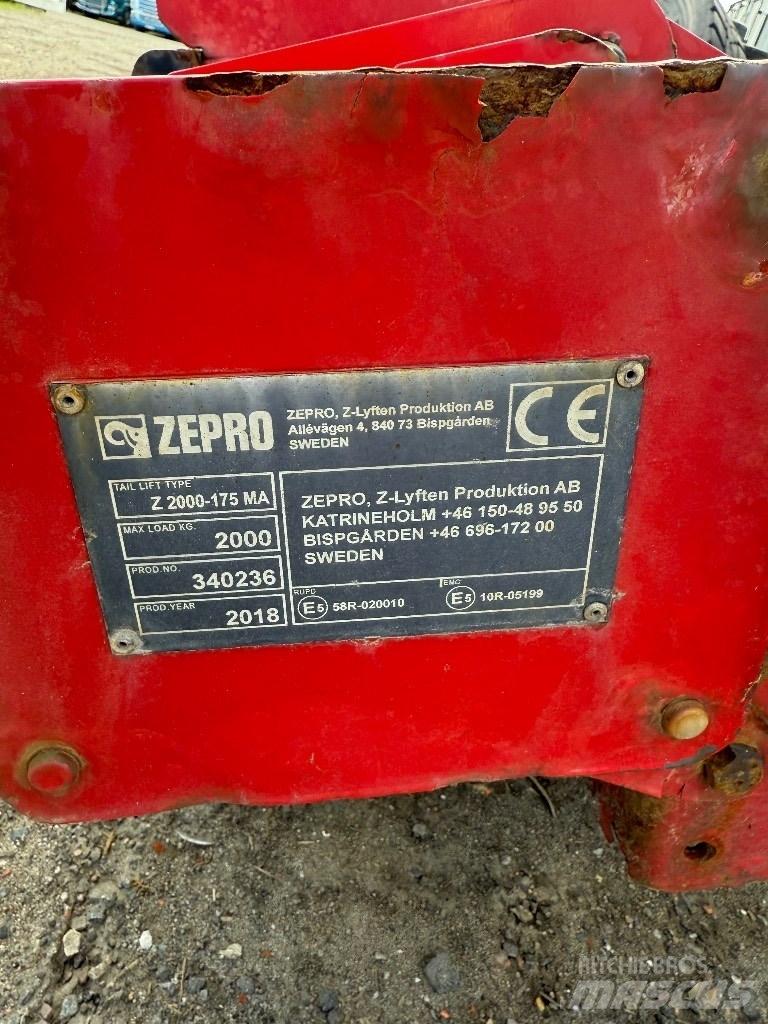  Zepro Bakgavellyft Platformas