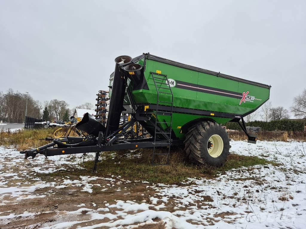 J&M X2431 Graudu pārkraušanas piekabes