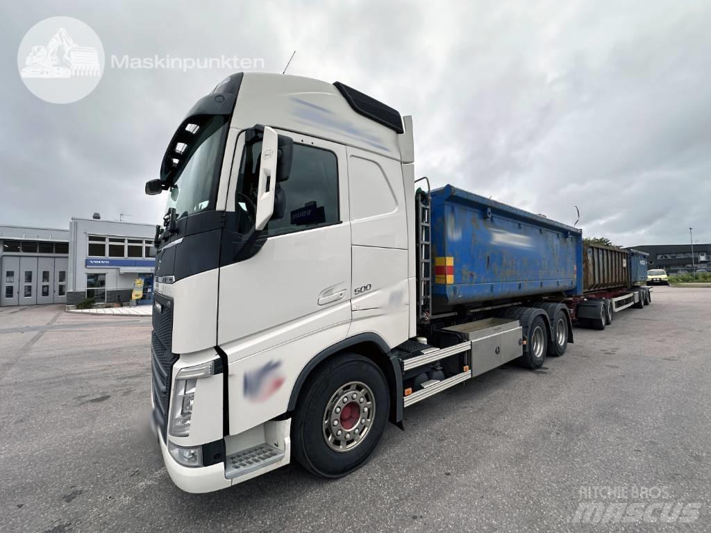 Volvo FH 500 EKIPAGE Treileri ar āķi