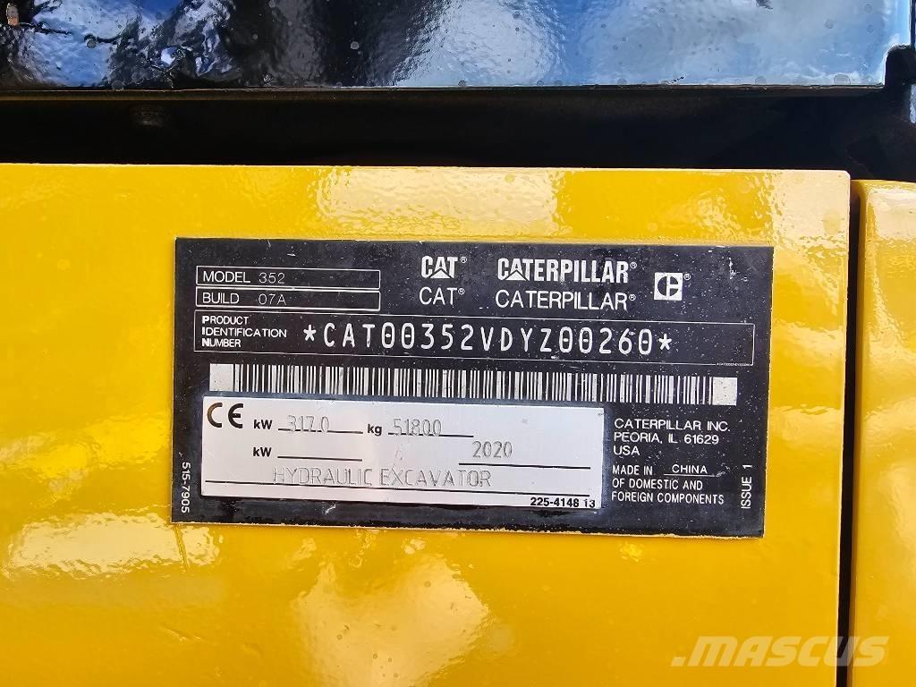 CAT 352 Kāpurķēžu ekskavatori
