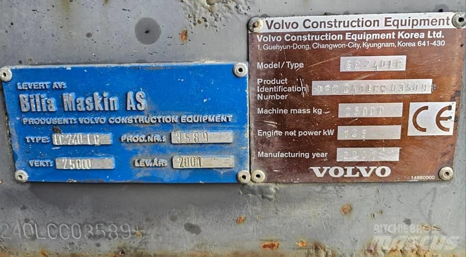 Volvo EC 240 LC Kāpurķēžu ekskavatori