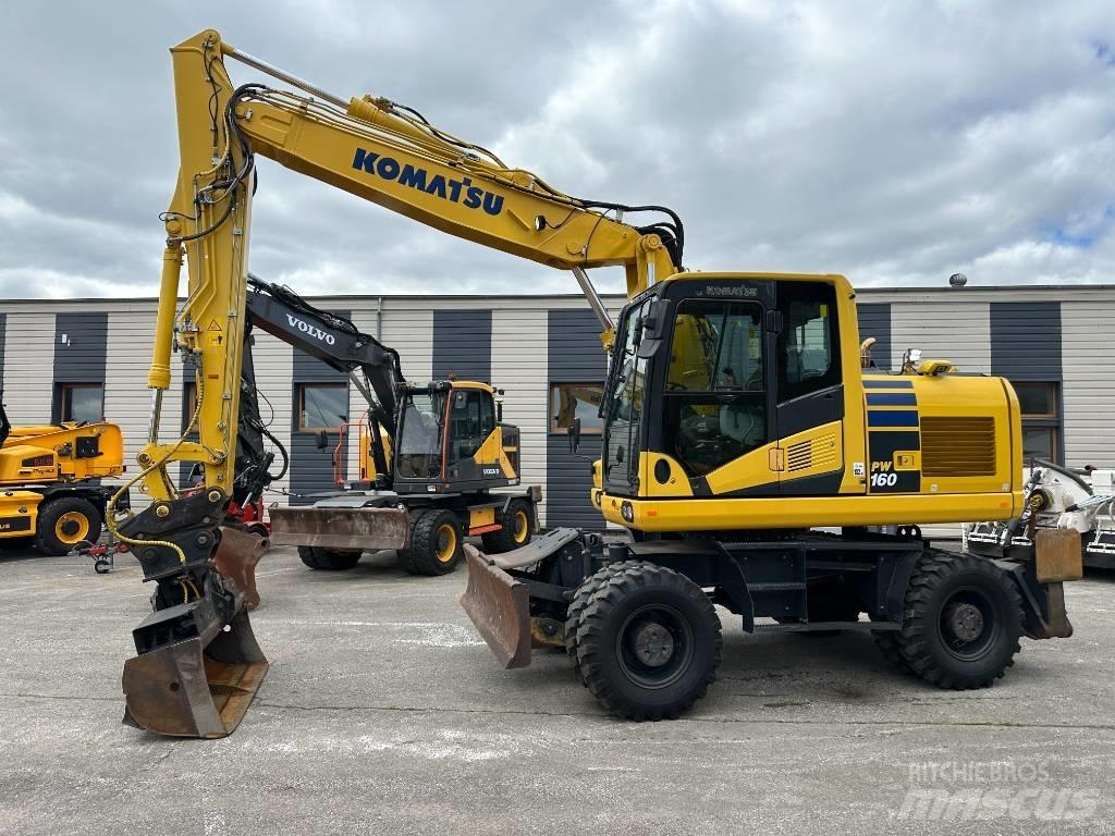 Komatsu PW160-11 Ekskavatori uz riteņiem