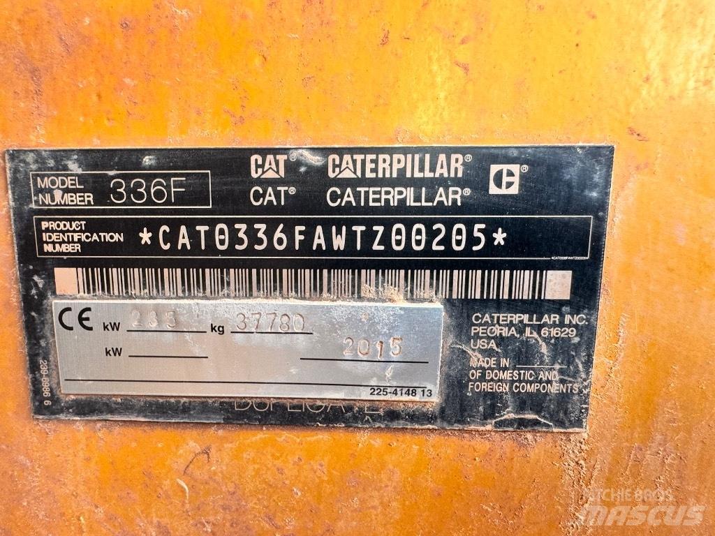 CAT 336 F L Kāpurķēžu ekskavatori