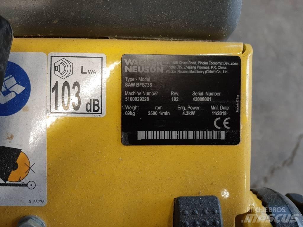 Wacker Neuson BFS735 Akmens un betona zāģi