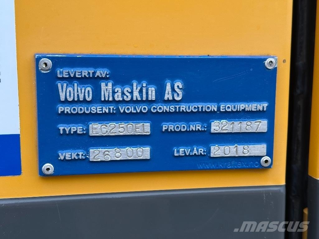 Volvo EC 250 EL Kāpurķēžu ekskavatori