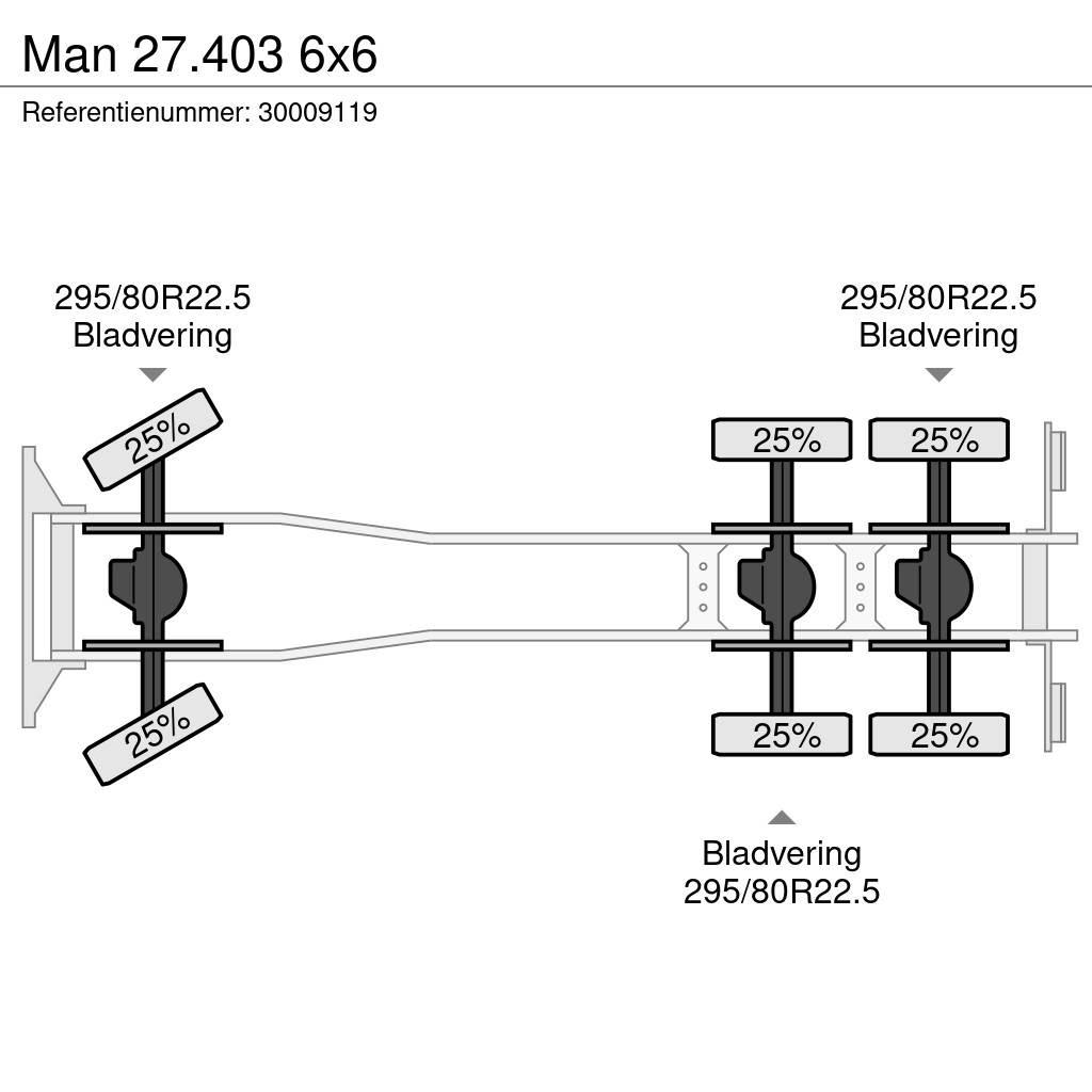 MAN 27.403 6x6 Šasija ar kabīni
